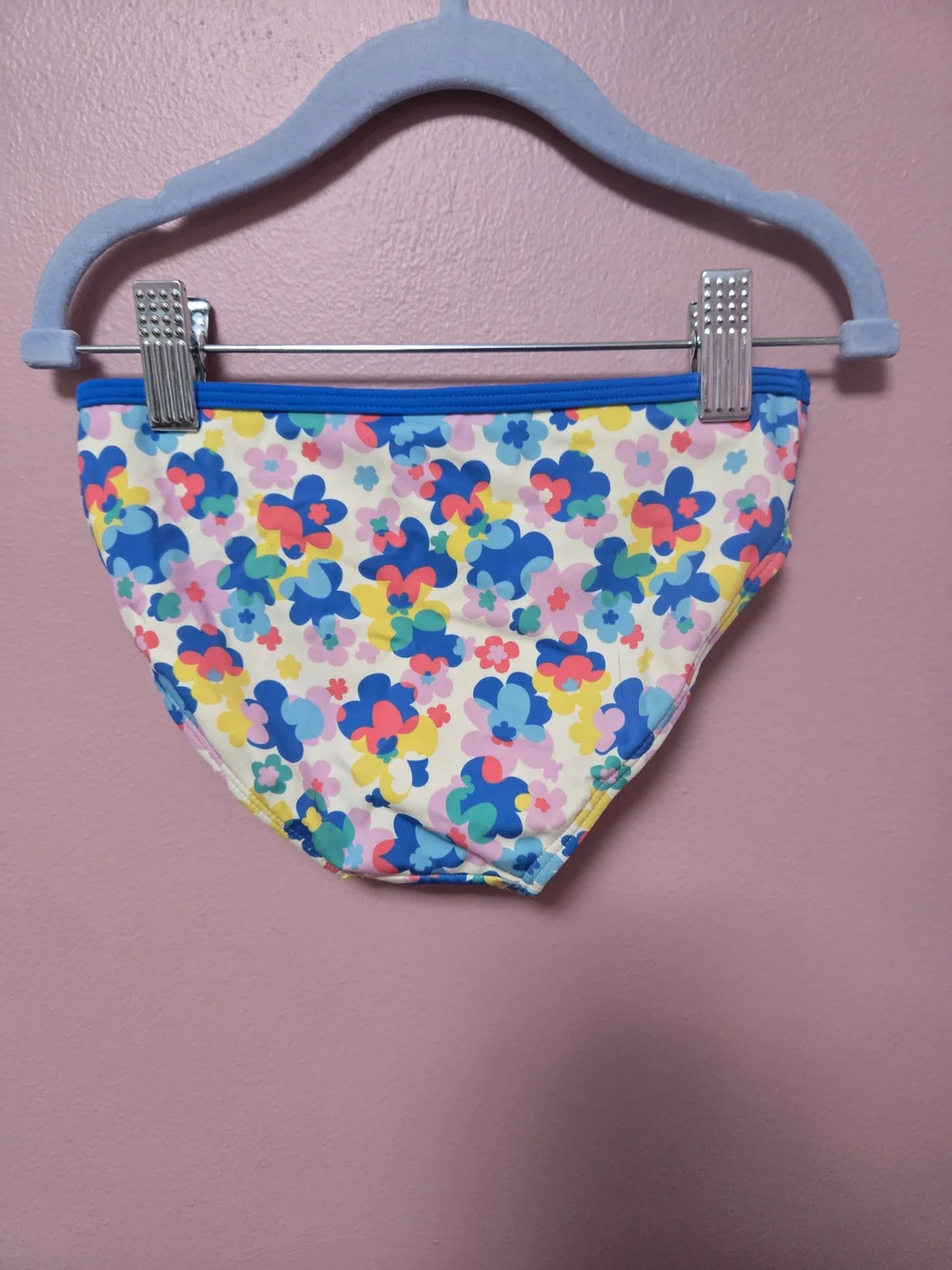 Mini Boden Girls' Floral Two-Piece Bikini - Blue, Pink, Yellow, Green
